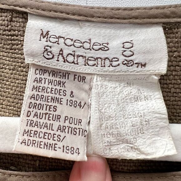 Mercedes &Ā Adrienne Vintageā100% Raw Silk Woven Blouse Embroidered Unique Sizeā8 - Picture 10 of 11